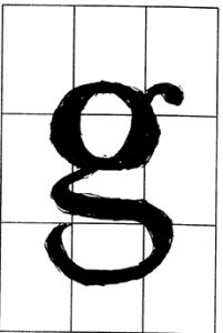 A "g" in Traditional Baskerville type