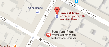 Map of the two dessert locations