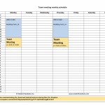 Team Meeting schedule