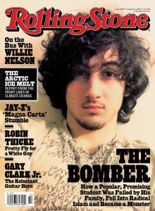 Rolling Stone Magazine cover of Boston Marathon bomber suspect Dzhokhar Tsarnaev