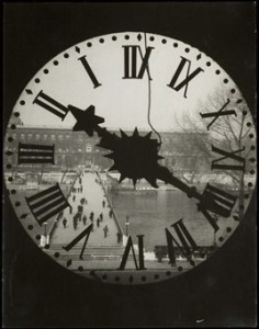 Andre Kertesz, Clock of the Academie Francaise, Paris, 1929