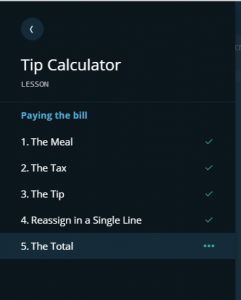 Tip Calculator - Procedures