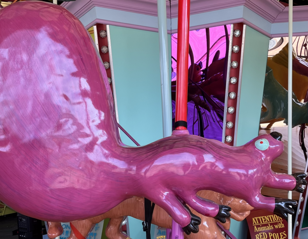 Picture of a Merry go round carousel creature.