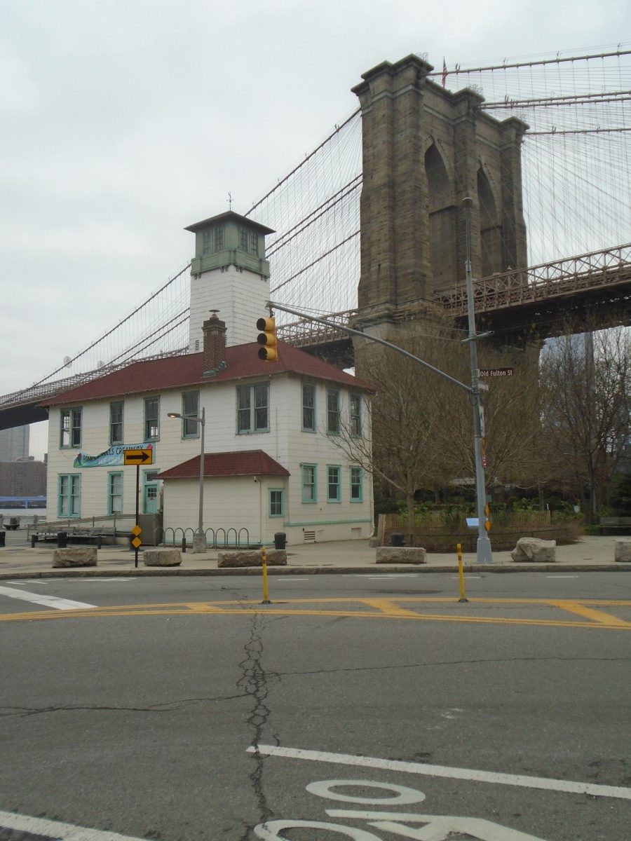 Brooklyn Bridge and old ferry terminal