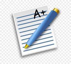 Free A Exam Grade Clip Art - School Pen And Paper - Png Download (#88556) -  PinClipart