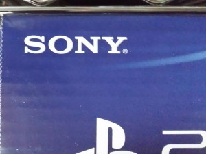 The Sony symbol used on this PS4 box is a Slab/Egyptian Serifs because the serifs are flat and have a rectangular shape. The serifs are also about the same thickness as the entire body font. Sony has been using this kind of typeface since the start of the company.