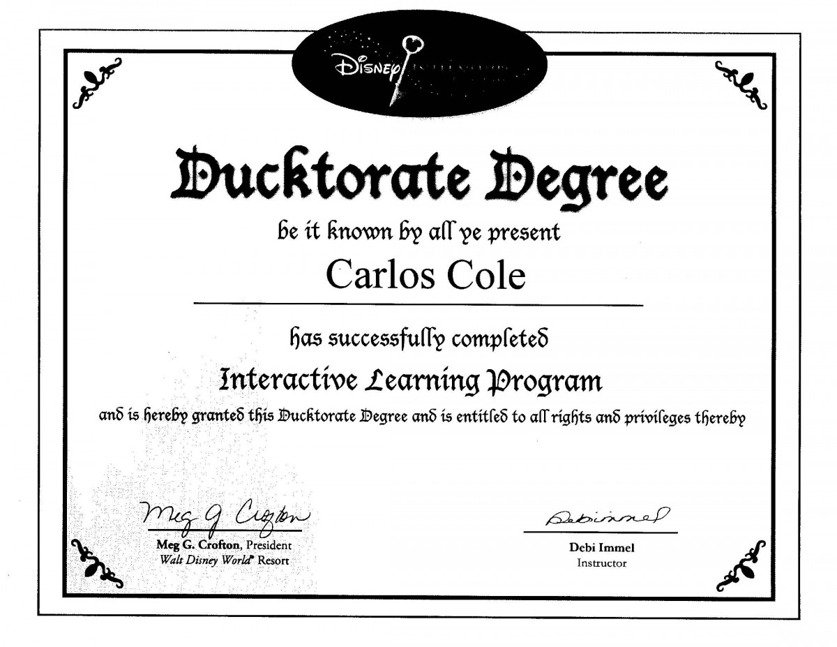 Certificate of Completion - Interactive Learning Program 