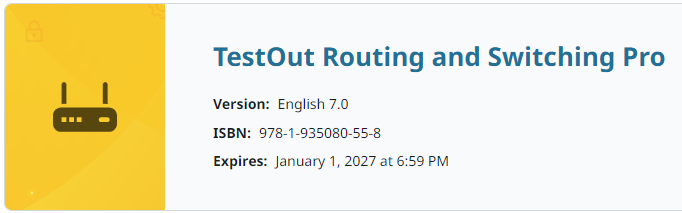 TestOut Switching and Routing Pro