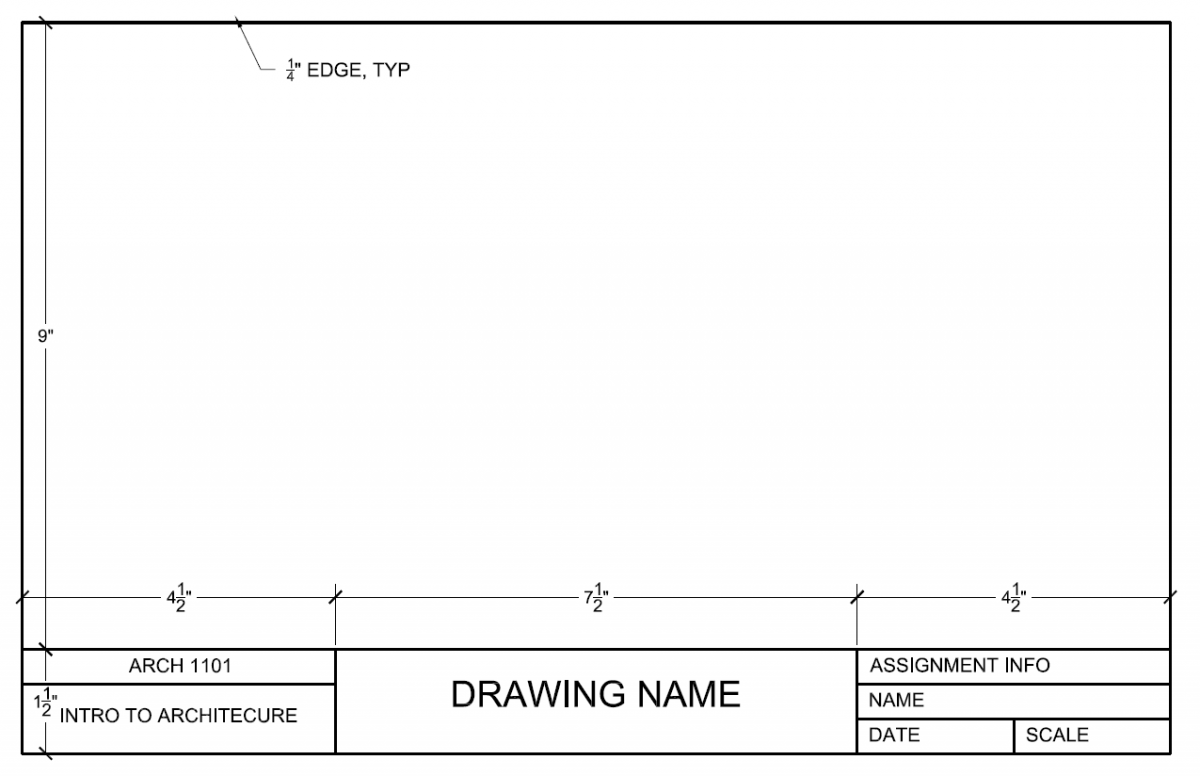 Title Block Template