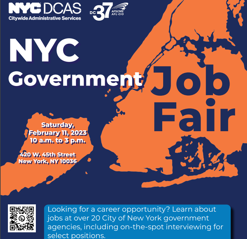 Job Opportunities 2/11 All City Agency Fair CMCE Career