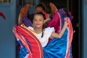 Costa Rican Women's Traditional Dress 