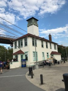 Located in DUMBO along a beautiful view of the Manhattans skyline is the antique building that makes home-made ice cream 