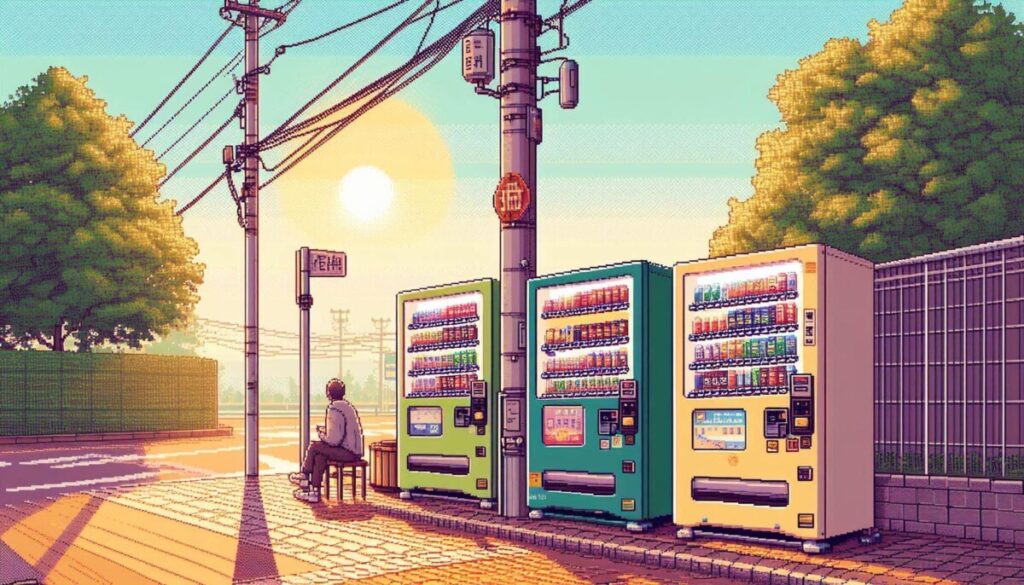pixel art image of vending
