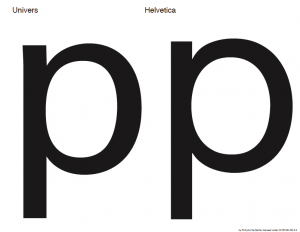 Helvetica v Univers Professor John De Santis