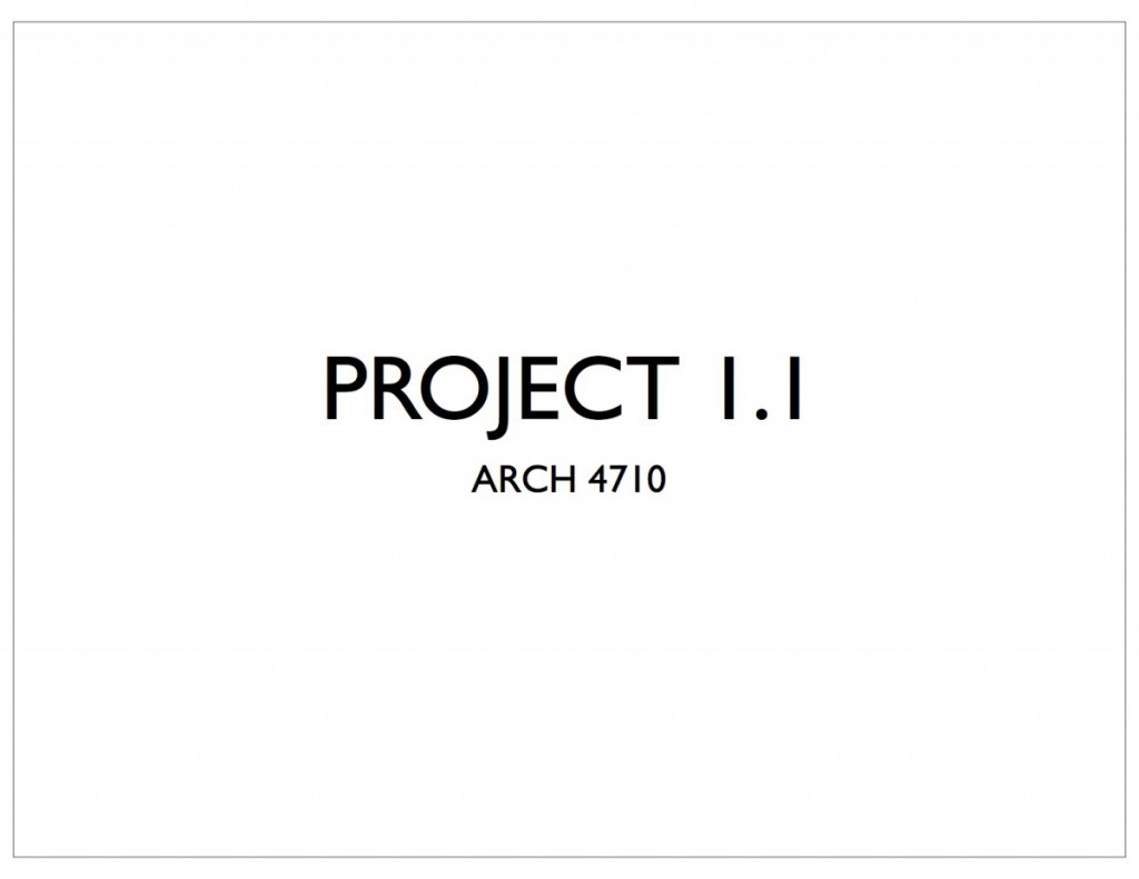 Project 1.1_site research