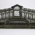 RIALTO BRIDGE BIRDCAGE, LATE 19TH–EARLY 20TH CENTURY Its medium is painted wood, bent metal wire, metal.