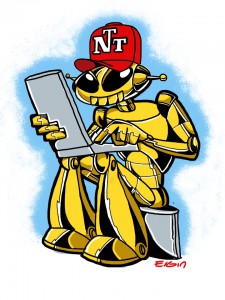 Mascot logo design for New Tech Times