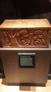 Hand carved coffin