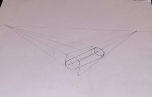 Cylinder classwork Box Model for 2 Point Perspective Drawing