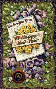 Victorian New Year Card