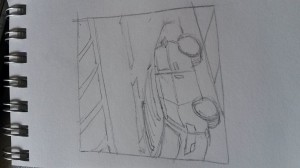 Thumbnail sketch Parked cars