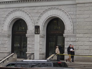 The Downtown Brooklyn's U.S. Post Office's Entrance
