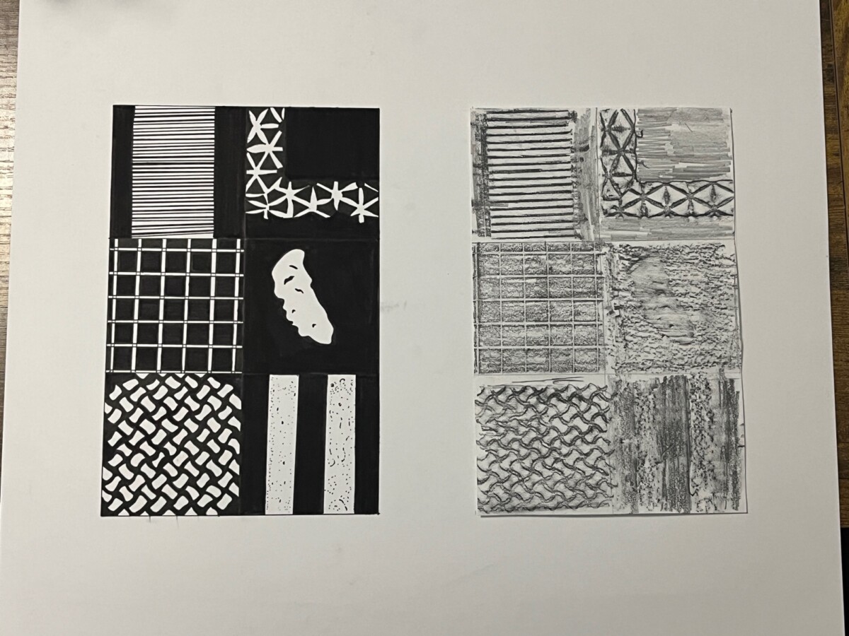 A black and white picture of different patterns

Description automatically generated with medium confidence