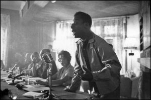 James Baldwin at a conference