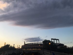 A view of the Citified Stadium from the Flushing Meadows Park