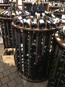 Wines upon entrance of store; season specific. (Ambassador Wine & Spirits)