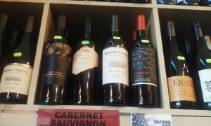 Red wine, displayed together because each wine has cabernet sauvignon as the grape variety.