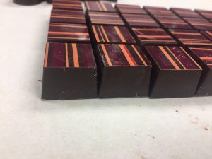 Aligned chocolates