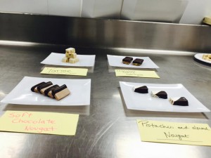 All four products made in week 6 for Candies and Bonbons
