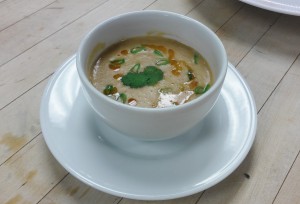 Thai Red Lentil Soup with Chili Oil