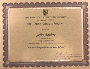 Honors Scholars Certificate