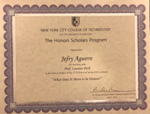 Honors Scholars Certificate