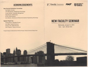 New Faculty Seminar