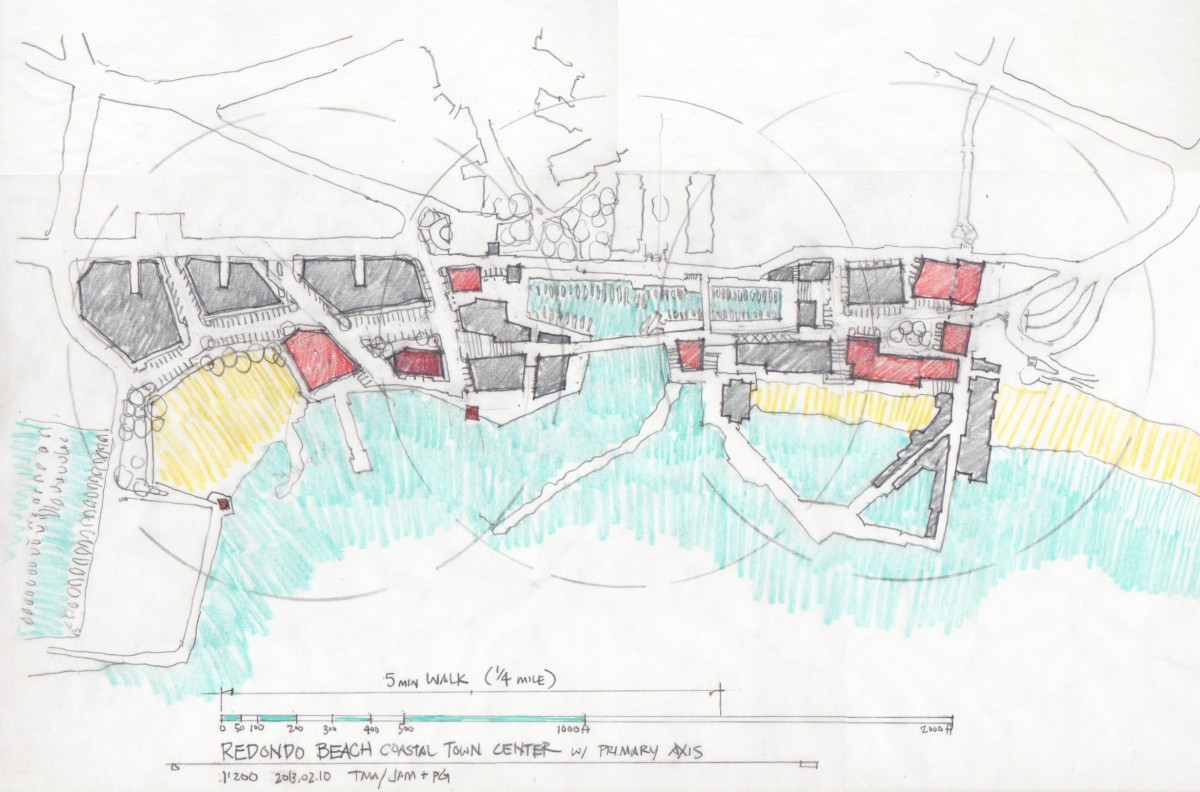 Redondo Beach Coast Town Center_axis scheme_20130210_progress issue