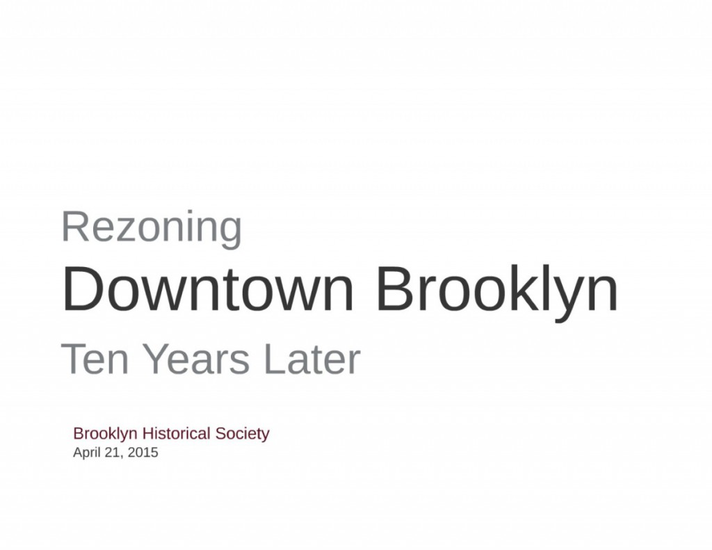 Rezoning Downtown Brooklyn