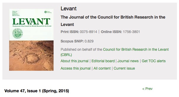Levant Cover