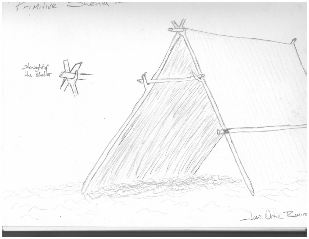 Primitive Shelter Sketch Juan Jose Ortiz's ePortfolio