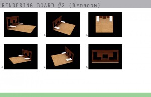 Rendering board #2 (bedroom)