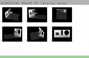 Rendering board #3 (dining room)