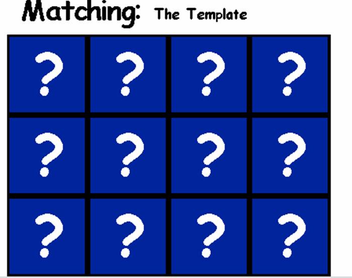 Matching Game Template Powerpoint