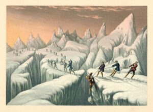 George Baxter, The Ascent of Mont-Blanc (ca. 1855). Harvard University, Houghton Library.