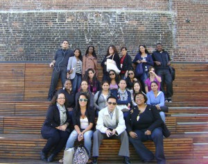 Students in Professor Susan Phillip’s Urban Tourism class at the Highline
