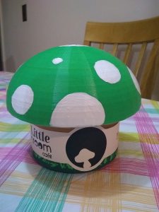 Mushroom-shaped tea caddy