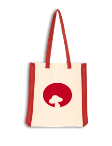 front of canvas bag