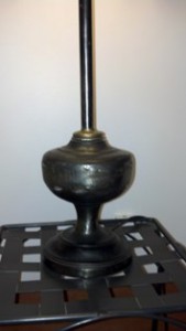 Old oil lamp - now a lamp base