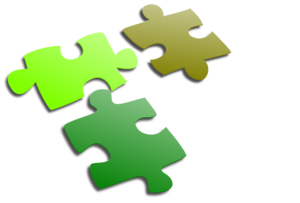 3 puzzle pieces representing integration